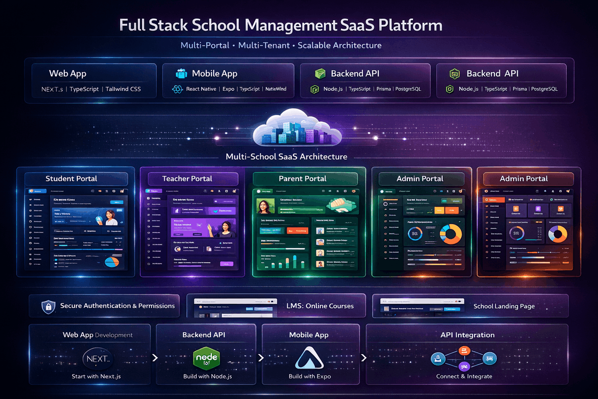 Building a Full-Stack School Management SaaS Platform